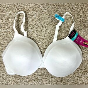 Maidenform Full Coverage T-shirt Bra White NWT Convertible Straps 36C